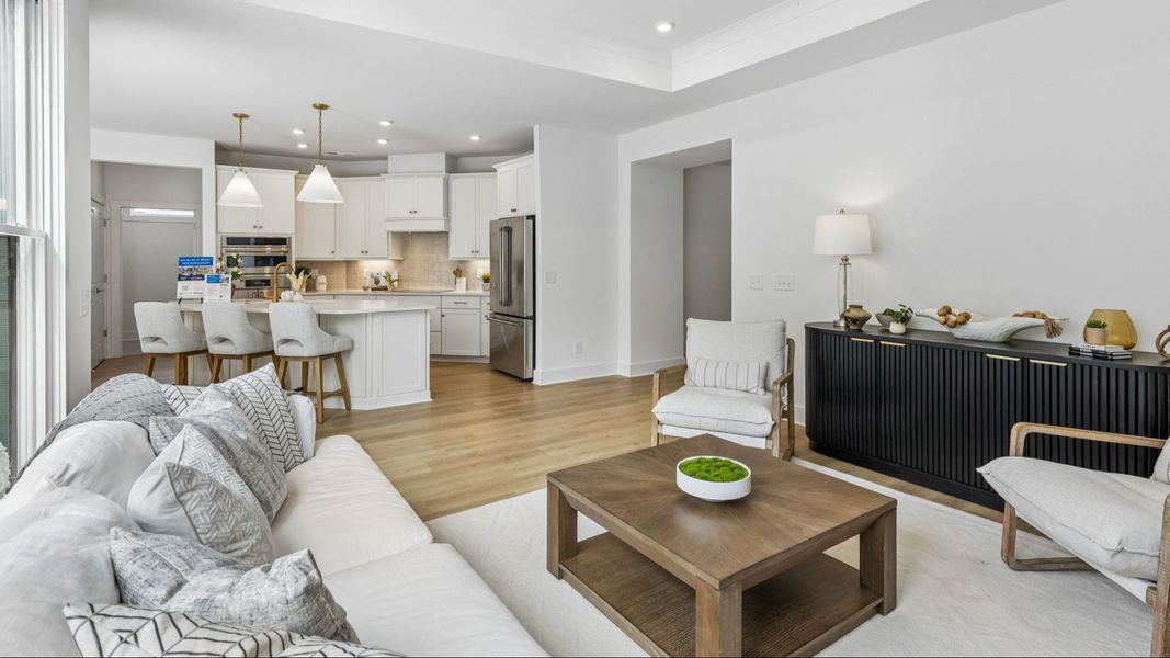 Furnished interior view inside a new home in The Courtyards at Stewarts Creek, Smyrna (Image 9).