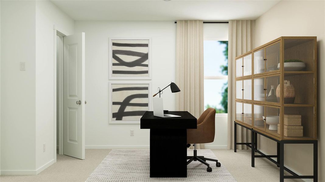Furnished interior view inside a new home in Firefly Pointe, Hutto (Image 9).