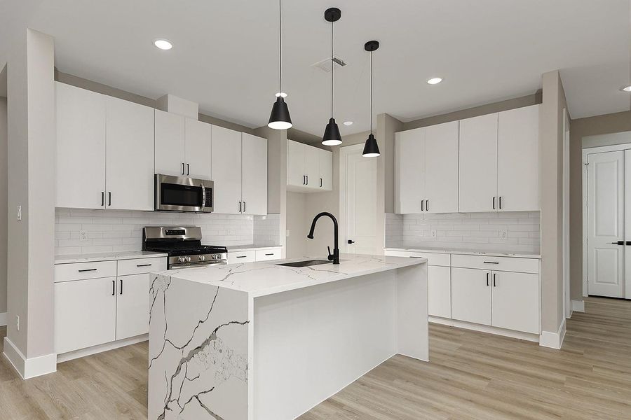 Furnished interior view inside a new home in , Spring (Image 8).