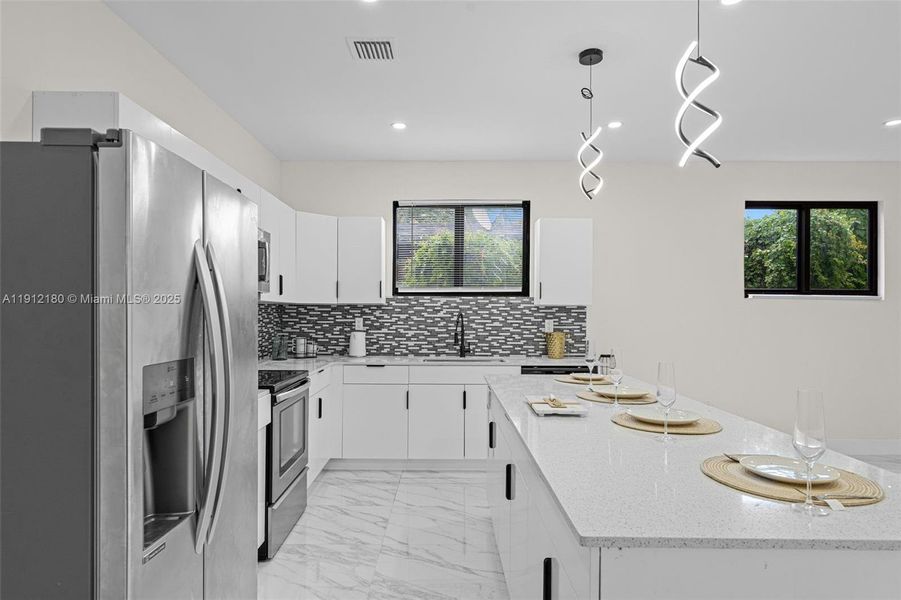 Furnished interior view inside a new home in , Miami (Image 17). Furnished interior view inside a new home in , Miami (Image 17).