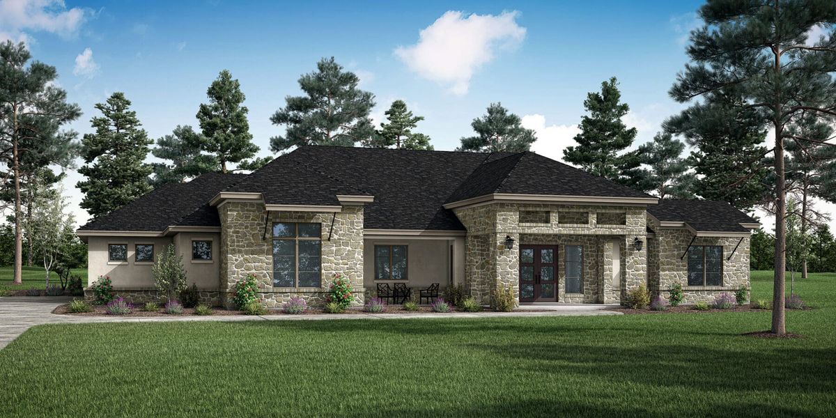Midland Floor Plan Elevation C, Enchanted Bluff, Garden Ridge | Sitterle Homes Midland Floor Plan Elevation C, Enchanted Bluff, Garden Ridge | Sitterle Homes