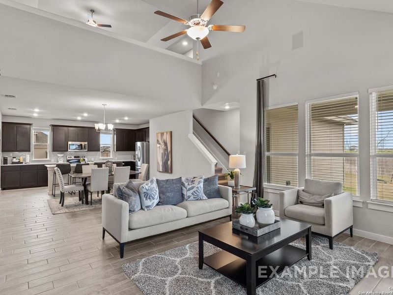 Furnished interior view inside a new home in Hannah Heights, Seguin (Image 12).