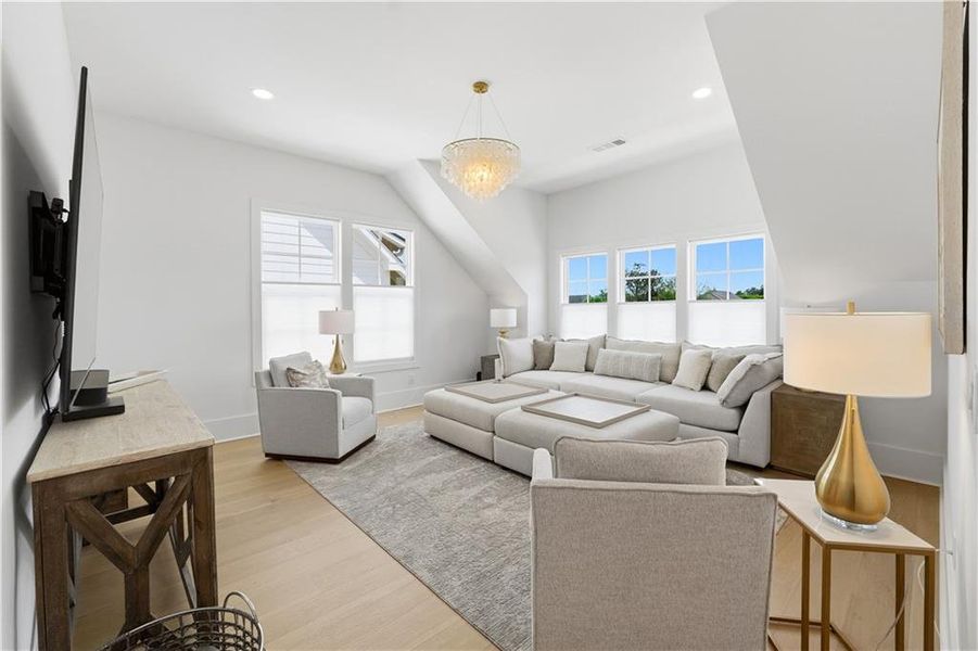 Furnished interior view inside a new home in Echo at Crabapple, Milton (Image 53).