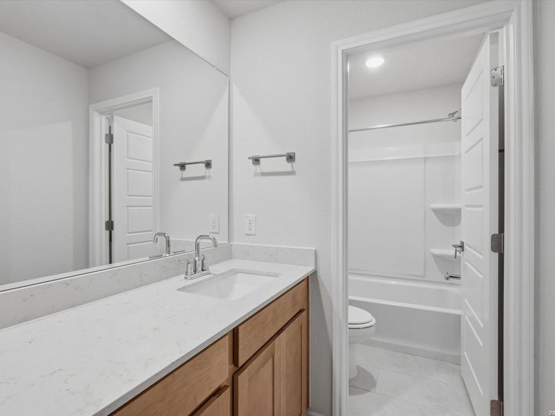 Furnished interior view inside a new home in Agave, San Antonio (Image 18).