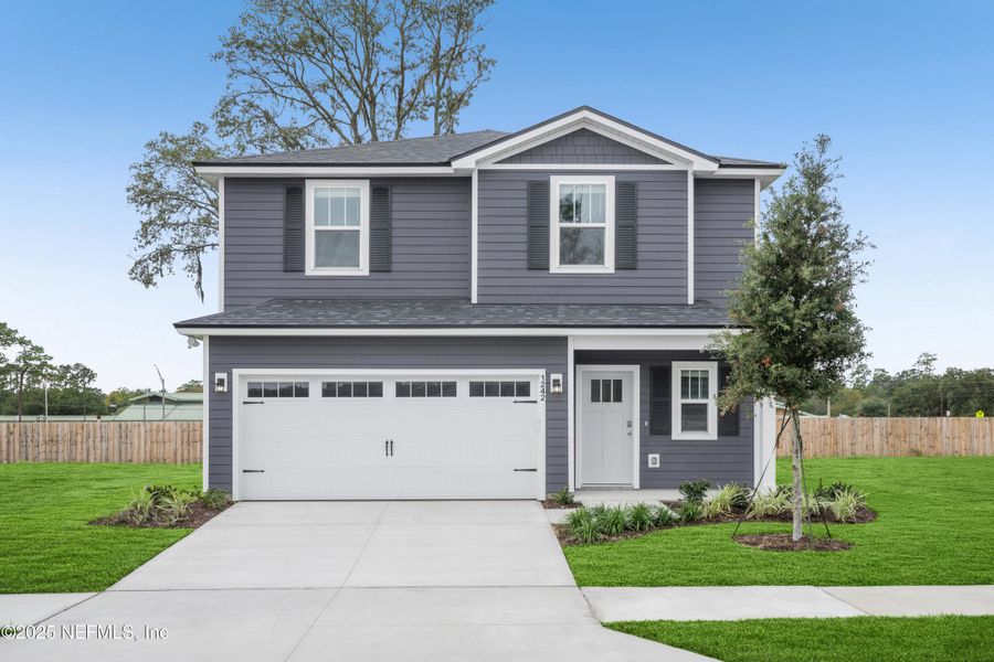Front exterior of a new home in , Jacksonville, FL, highlighting curb appeal (Image 2).