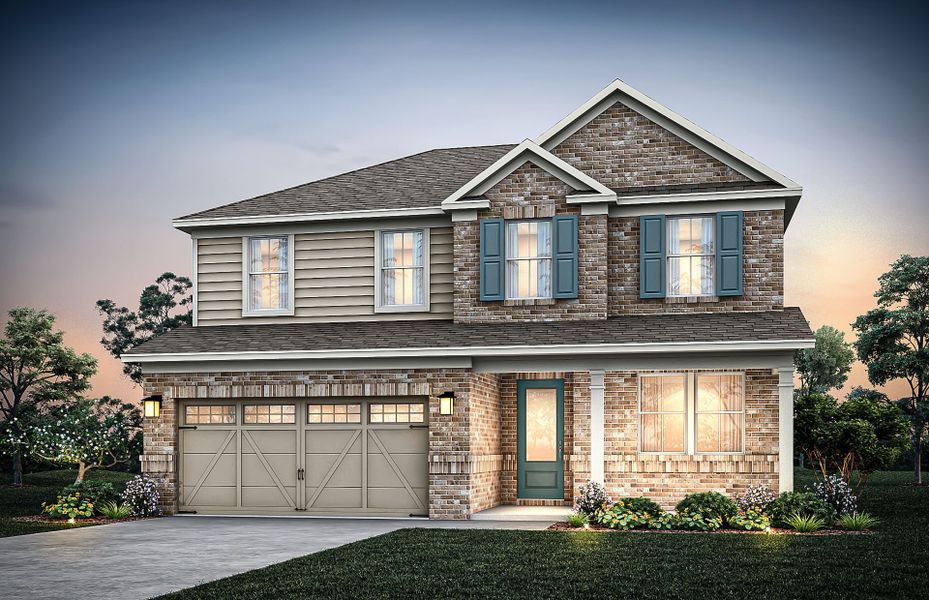 Representative exterior photo of a completed home built from the Tilden by Pulte Homes in Linden Grove, Powder Springs, GA (Image 20).