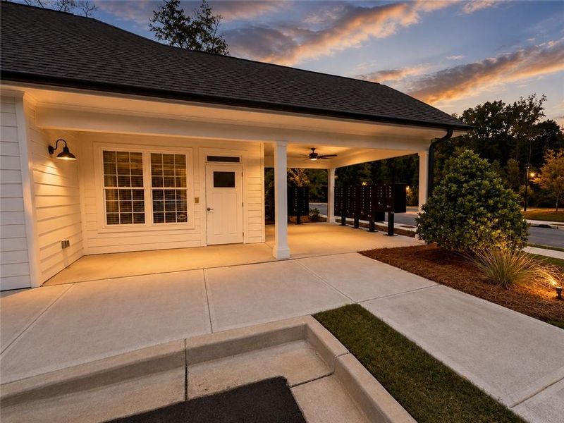 Exterior details and patio area of a home in Sherwood Manor, College Park (Image 3). Exterior details and patio area of a home in Sherwood Manor, College Park (Image 3).