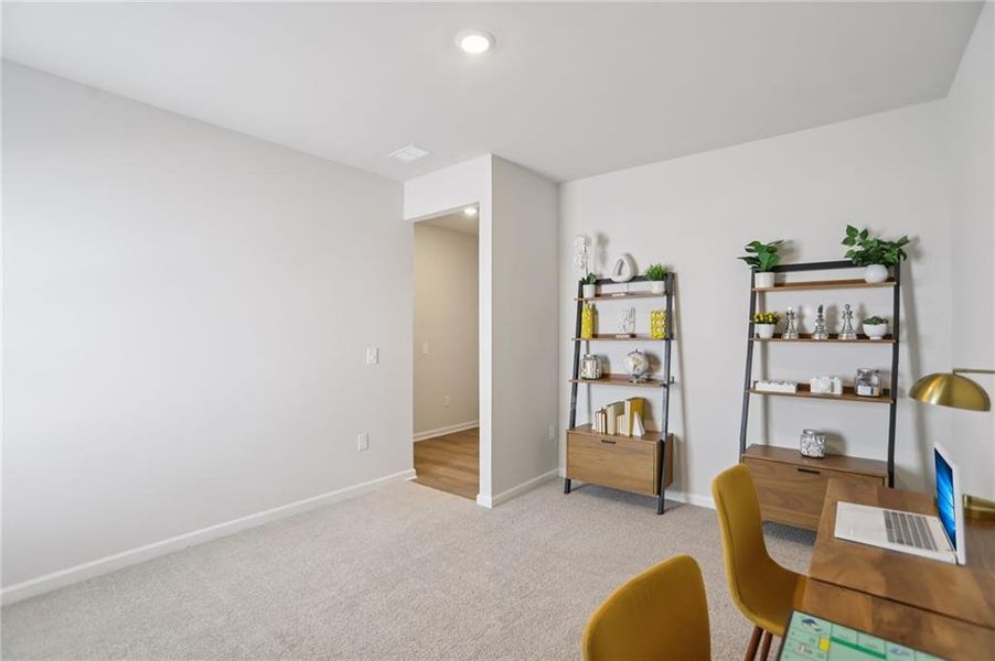 Furnished interior view inside a new home in Westmont Preserve, Powder Springs (Image 12).