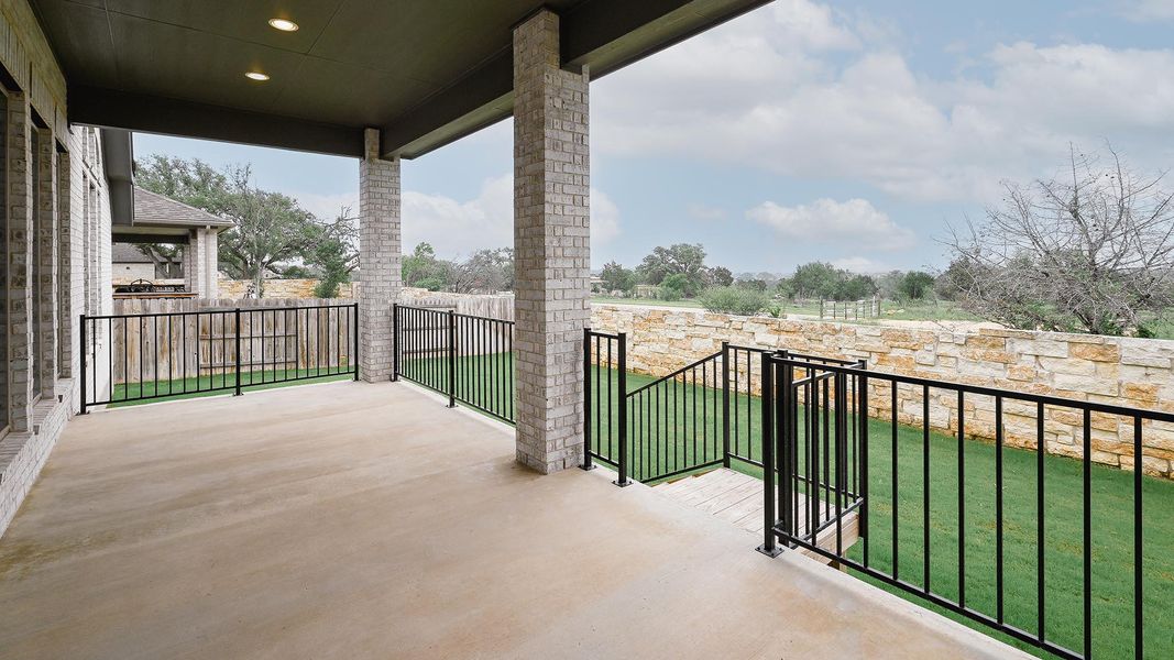 Exterior details and patio area of a home in La Cima, San Marcos (Image 3). Exterior details and patio area of a home in La Cima, San Marcos (Image 3).