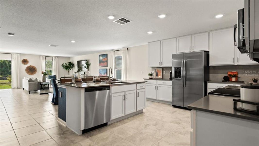 Furnished interior view inside a new home in Knightsbridge, Kissimmee (Image 2). Furnished interior view inside a new home in Knightsbridge, Kissimmee (Image 2).