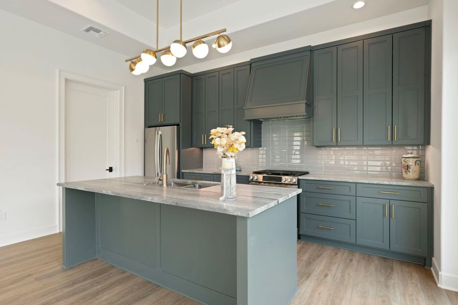 Secondary kitchen for informal family gatherings