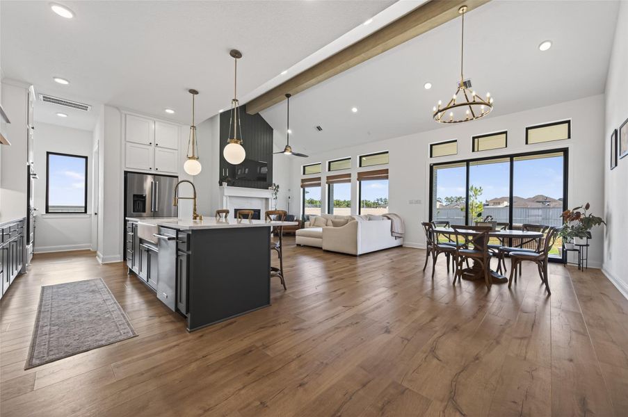 Furnished interior view inside a new home in , Magnolia (Image 29). Furnished interior view inside a new home in , Magnolia (Image 29).