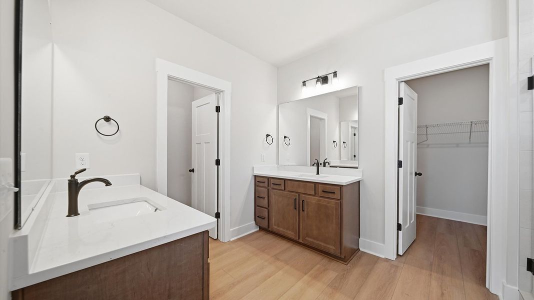 Furnished interior view inside a new home in Kayfield at Midway, Anderson (Image 26).