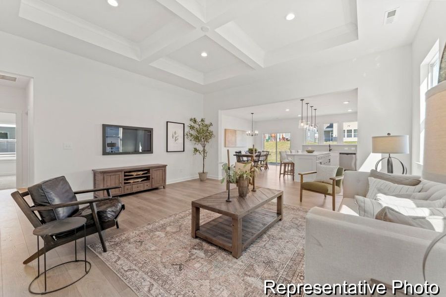 Furnished interior view inside a new home in Copper Ridge at Flowers Plantation, Clayton (Image 10).