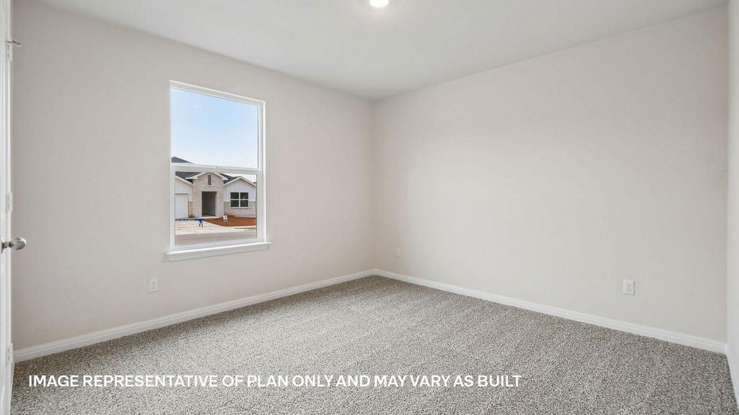 Spacious, unfurnished interior of a new home in Trails at Wildhorse, Austin (Image 23).