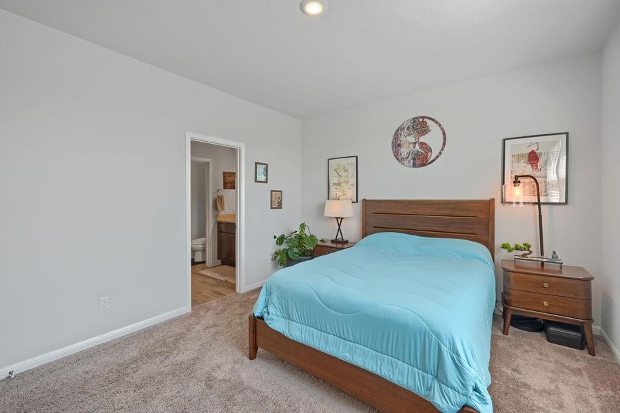 Furnished interior view inside a new home in Stallion Run, Buda (Image 25).