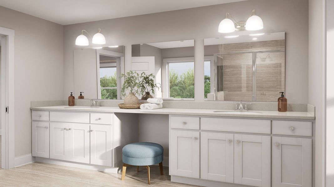 Furnished interior view inside a new home in Rivers Reach, Yemassee (Image 11).