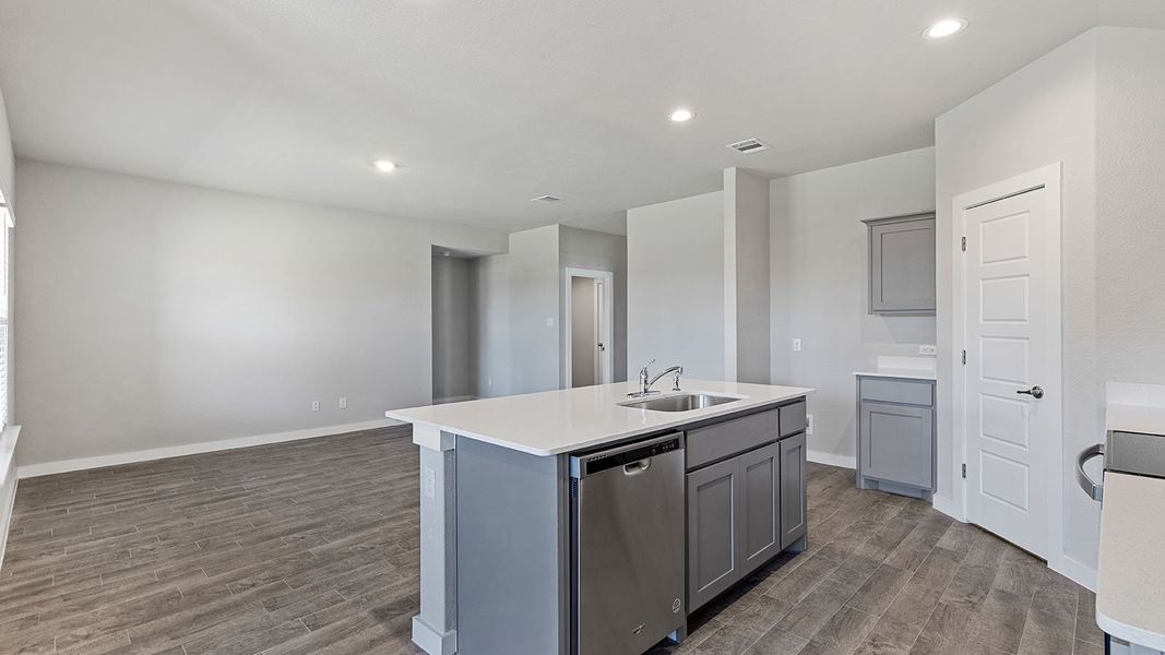 Furnished interior view inside a new home in Eagle Creek, Denton (Image 6).