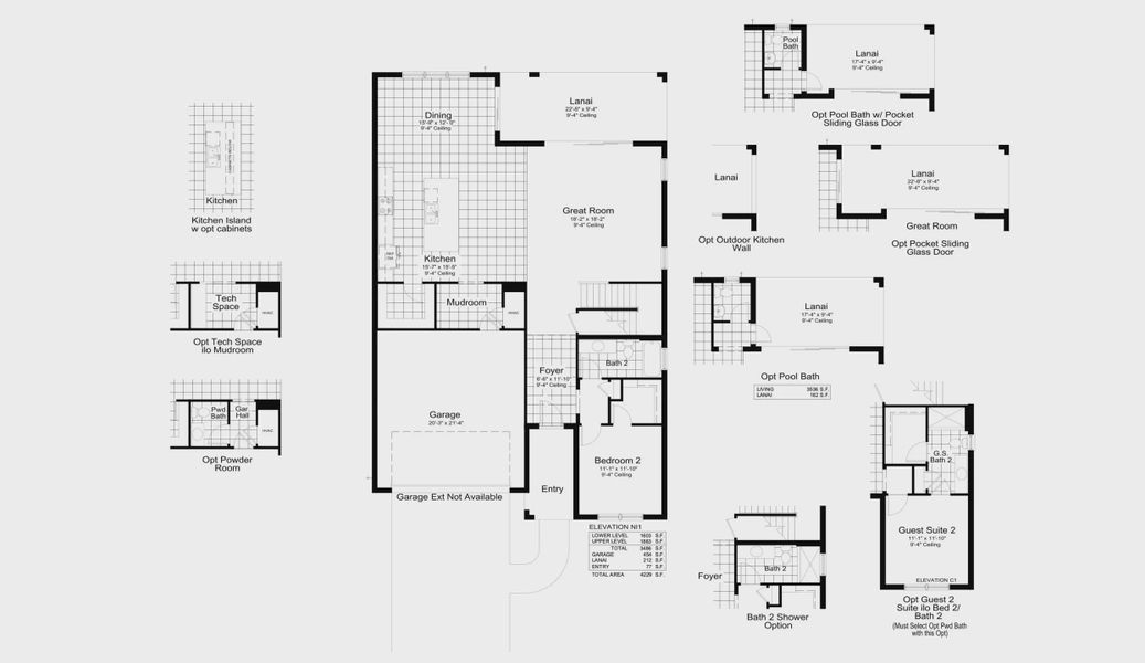 2D floor plan layout for the Artistry by Neal Communities in SkySail, Naples, FL (Image 5).