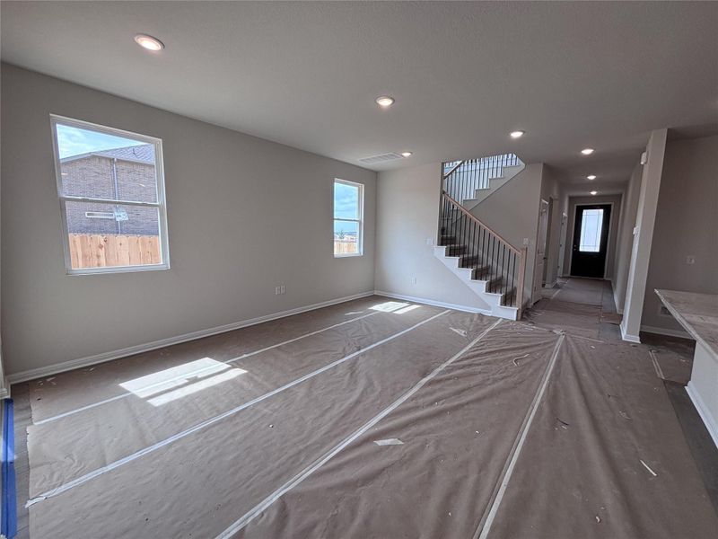 In-progress construction of a new home in The Colony, Bastrop, TX (Image 22).