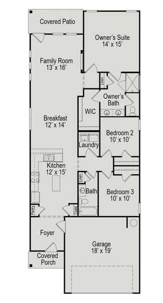 2D floor plan layout of this home in Anderson Lake, South Houston, TX (Image 2). 2D floor plan layout of this home in Anderson Lake, South Houston, TX (Image 2).
