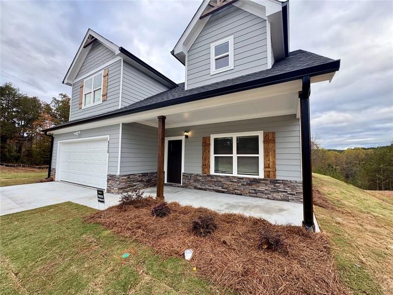 Exterior details and patio area of a home in , Lula (Image 20).