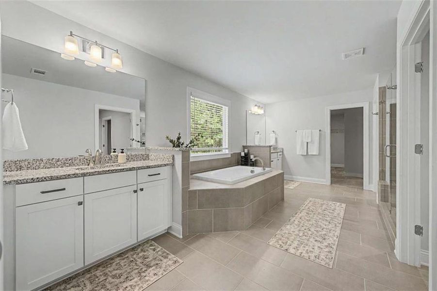 Furnished interior view inside a new home in The Estates at Hurricane Pointe, Douglasville (Image 33).