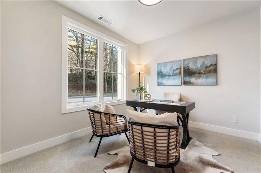 Furnished interior view inside a new home in , Atlanta (Image 12). Furnished interior view inside a new home in , Atlanta (Image 12).