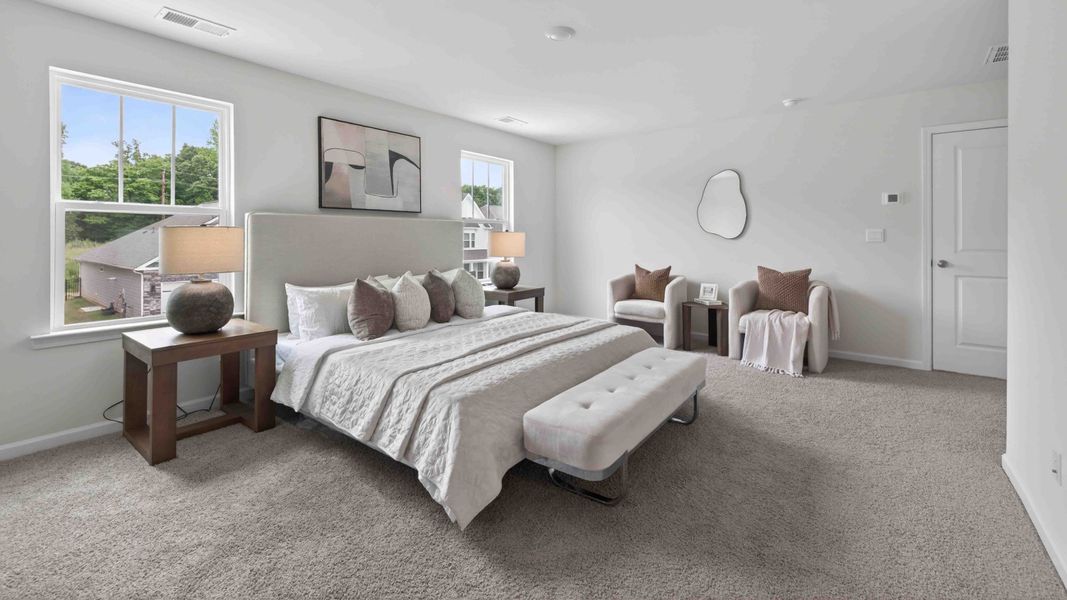Furnished interior view inside a new home in Brinkley Ridge, Kings Mountain (Image 14). Furnished interior view inside a new home in Brinkley Ridge, Kings Mountain (Image 14).