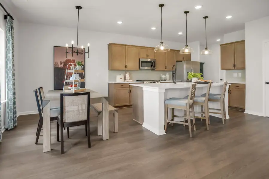 Furnished interior view inside a new home in The Oaks, Clarksville (Image 7).