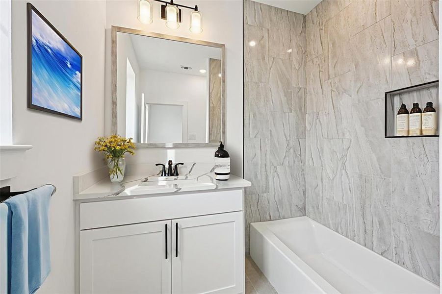 Furnished interior view inside a new home in , Rowlett (Image 18).