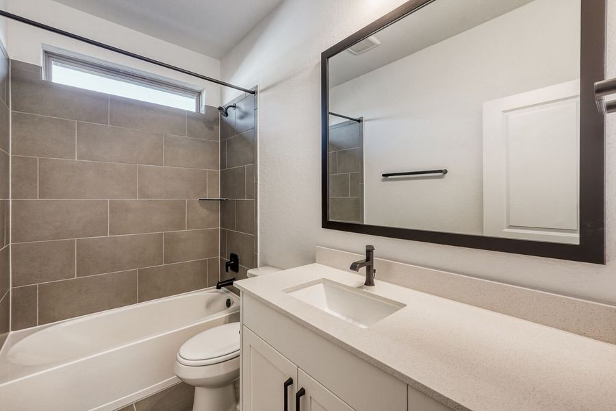 Furnished interior view inside a new home in The Porch at Du Pre, Buda (Image 3).