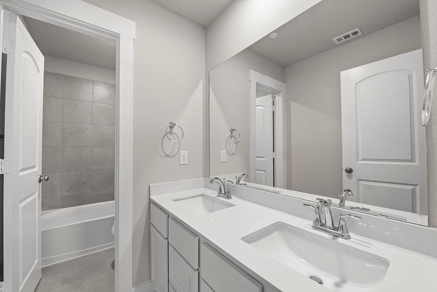 Each bathroom is a testament to thoughtful construction, featuring sleek fixtures that not only look fabulous but also make your family's daily routine a little more enjoyable.