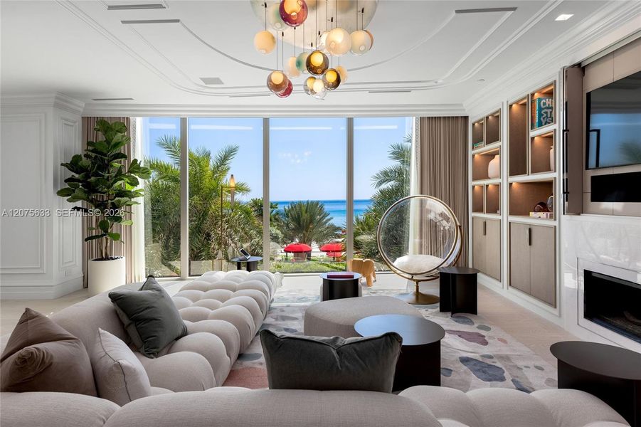 Furnished interior view inside a new home in , Sunny Isles Beach (Image 26).