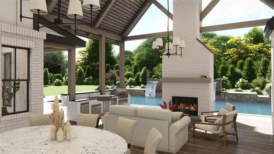 Furnished interior view inside a new home in , Woodstock (Image 10).