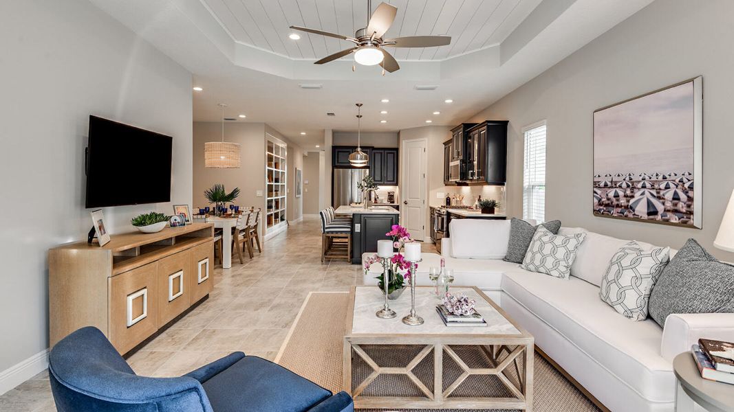 Furnished interior view inside a new home in Palmera, Venice (Image 6).