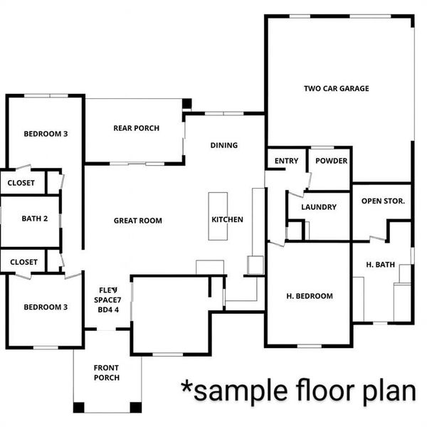 This is a sample floor plan and may not be the actual plan. This is a sample floor plan and may not be the actual plan.