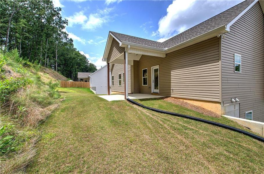 Exterior details and patio area of a home in , Rockmart (Image 24).