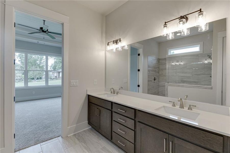 Furnished interior view inside a new home in , Buford (Image 17).