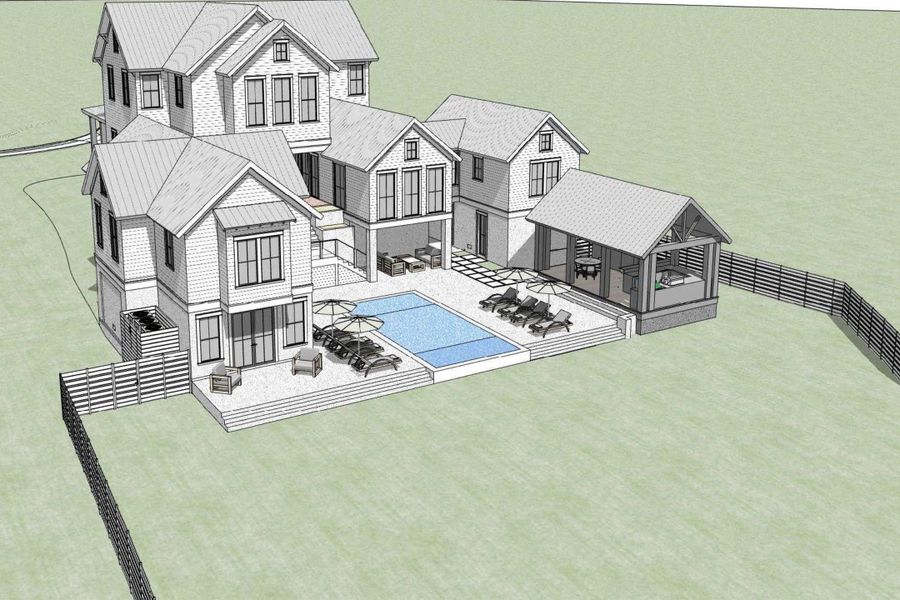 Exterior rendering of this home design in , Charleston, SC (Image 8).