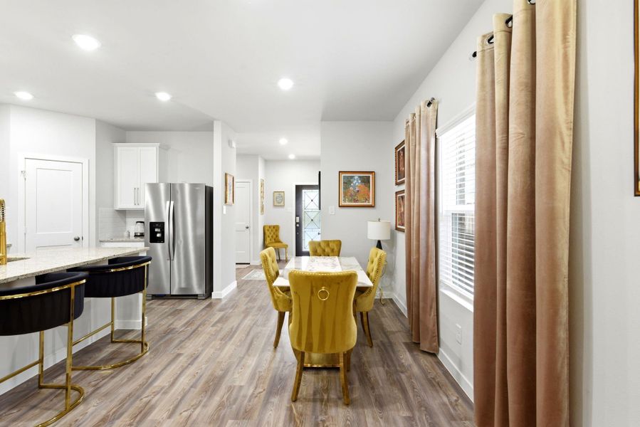 Furnished interior view inside a new home in Lakes at Black Oak, Magnolia (Image 18). Furnished interior view inside a new home in Lakes at Black Oak, Magnolia (Image 18).