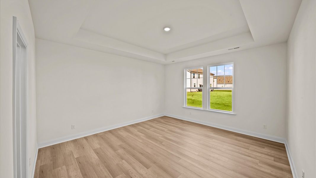 Representative furnished interior of a home built from the Greenwich by DRB Homes in Bellerose, Gibsonville (Image 17).