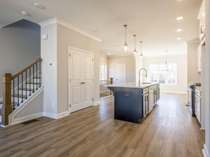 Spacious, unfurnished interior of a new home in Townes at South Main, Kennesaw (Image 6).