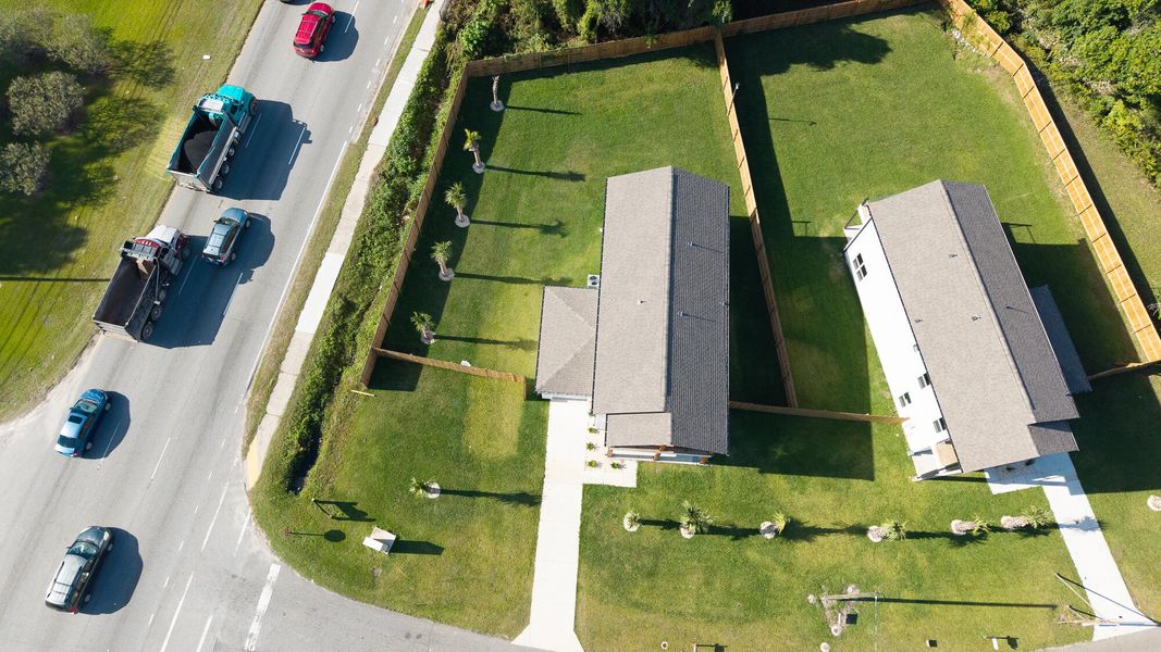 Exterior details and patio area of a home in , North Charleston (Image 46).