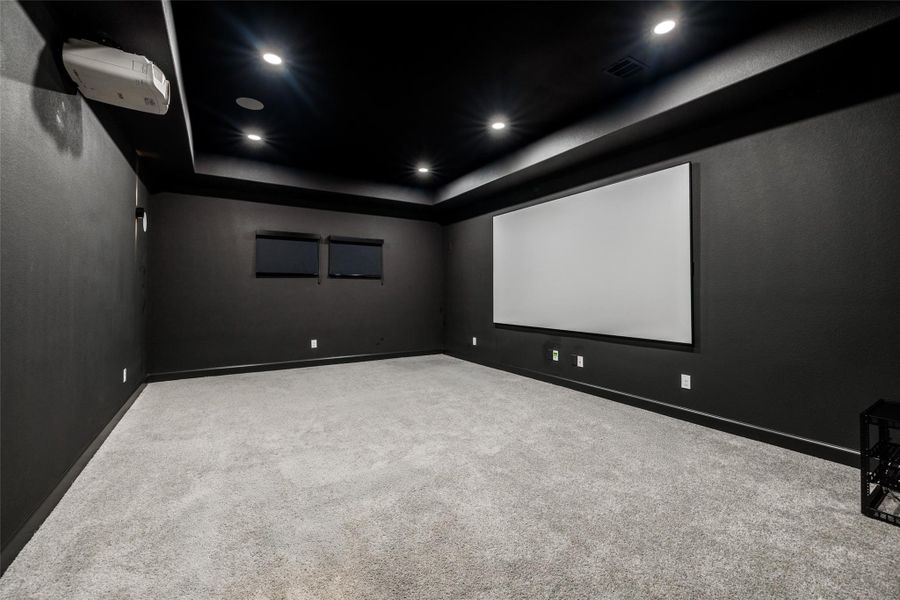 Media room - projector & screen included