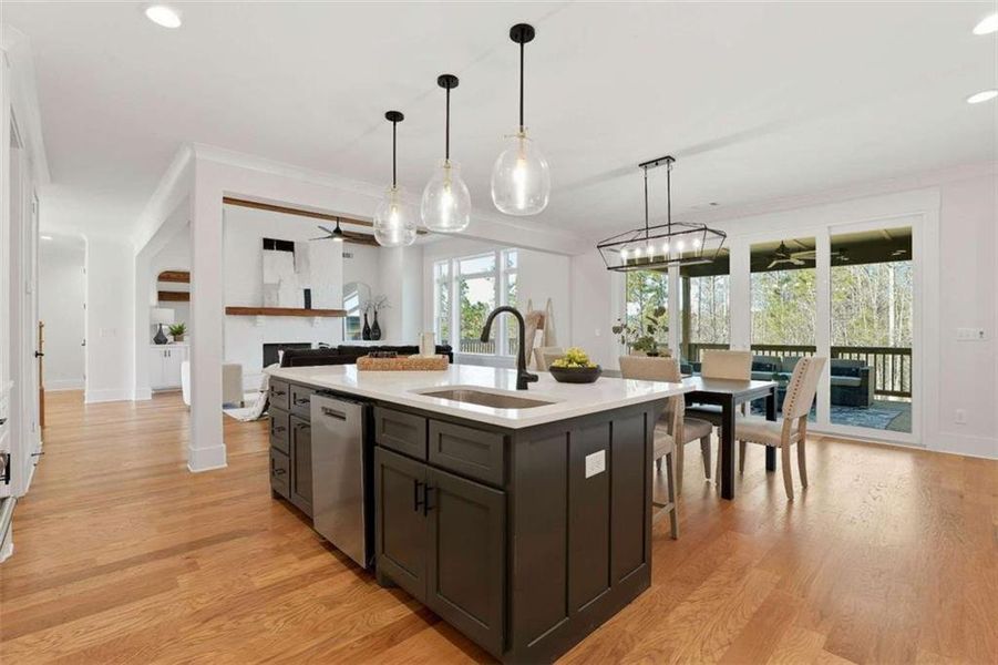 Furnished interior view inside a new home in , Newnan (Image 19).