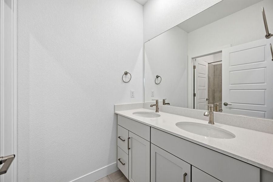 Furnished interior view inside a new home in Trailstone, Arvada (Image 27).