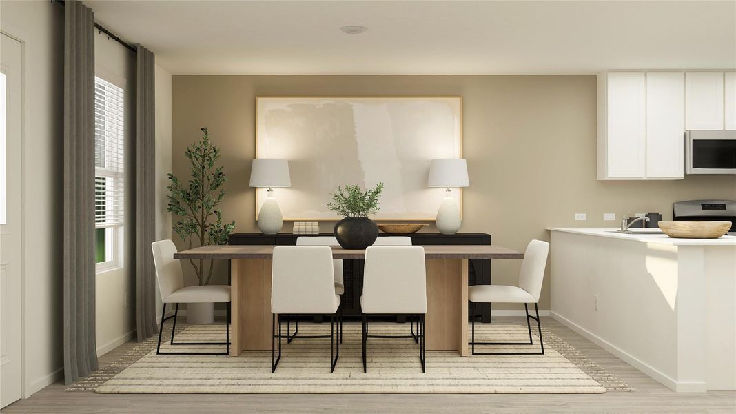 Furnished interior view inside a new home in Synova, Crosby (Image 11).