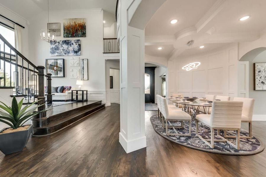 Representative furnished interior of a home built from the Grand Avery II by Grand Homes in Park Place, Prosper (Image 8). Representative furnished interior of a home built from the Grand Avery II by Grand Homes in Park Place, Prosper (Image 8).