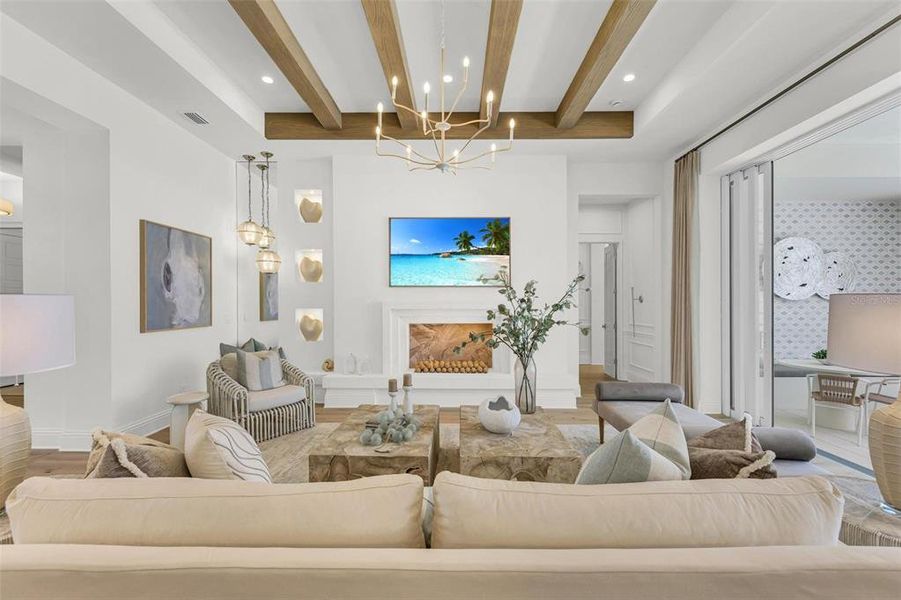 Furnished interior view inside a new home in , Venice (Image 75).